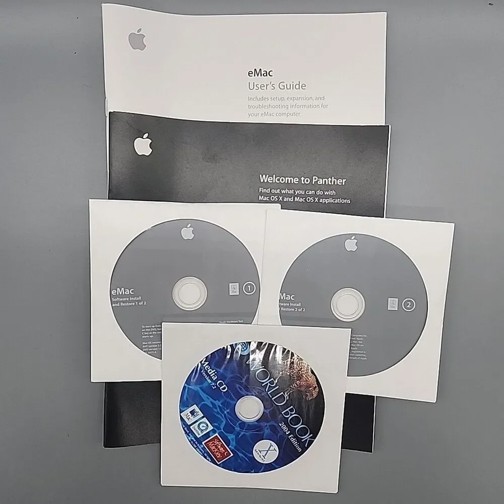 Apple eMac User Guide Software 2004 Install and Restore OS X 10.3.4